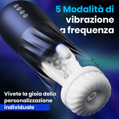 【Spedizione gratuita】Coppa dell'aereo a razzo, rotazione a 3 frequenze, vibrazione a 5 frequenze + telescopica, riscaldata