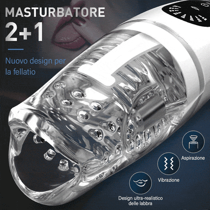 Platypus 8 Vibratori 5 Morso Coppa Masturbatore Succhiatore