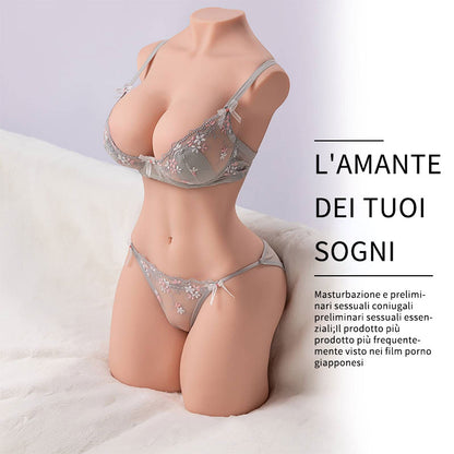 【Spedizione gratuita】ERIKA Grande Seno Profondo V Doppio Canale Giocattolo Sessuale Realistico