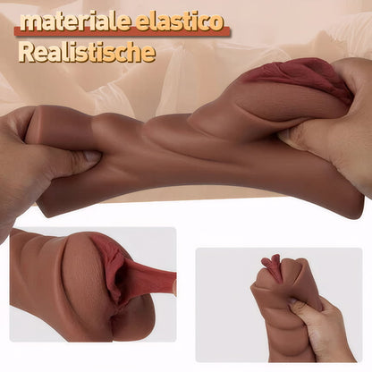 Nyx - Realistica tascabile vagina morbida e durevole materiale realistico texture vagina e stretto ano 2 in 1 fori