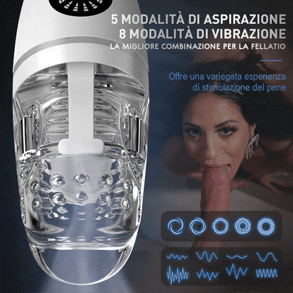 Platypus 8 Vibratori 5 Morso Coppa Masturbatore Succhiatore