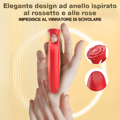 Ring—Vibratore a proiettile con stimolazione clitoridea di precisione a 12 vibrazioni