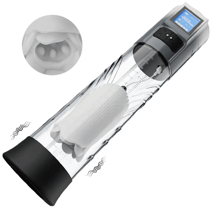 10 pompa vibrante e 6 aspiranti per pene a vuoto, estensore per pene maschile