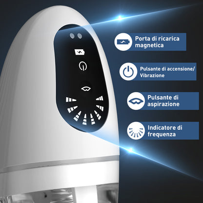 Platypus 8 Vibratori 5 Morso Coppa Masturbatore Succhiatore