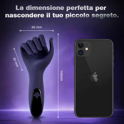 “La mano destra di Dio” – Funzione di vibrazione a 9 frequenze, design simulato, adatta per utenti con pene di grandi dimensioni