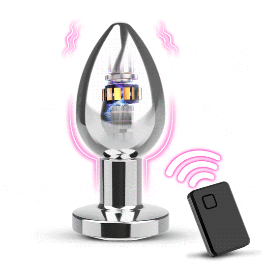 Soren - Vibratore anale con custodia in metallo e 10 modalità di vibrazione per uomini e donne