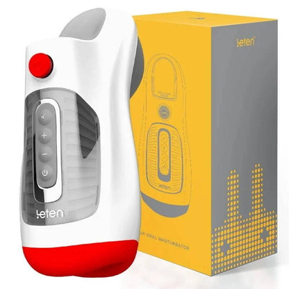 Ms.Agent - Leten 10 vibrazioni & valvola d'aria a vuoto Gola profonda Masturbatore maschile