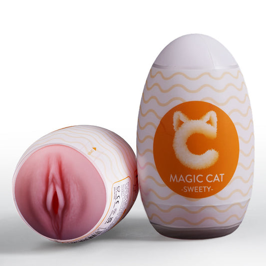 S-HANDE Simulazione della vagina Masturbatore manuale portatile a forma di uovo Compagno di orgasmo domestico e da viaggio