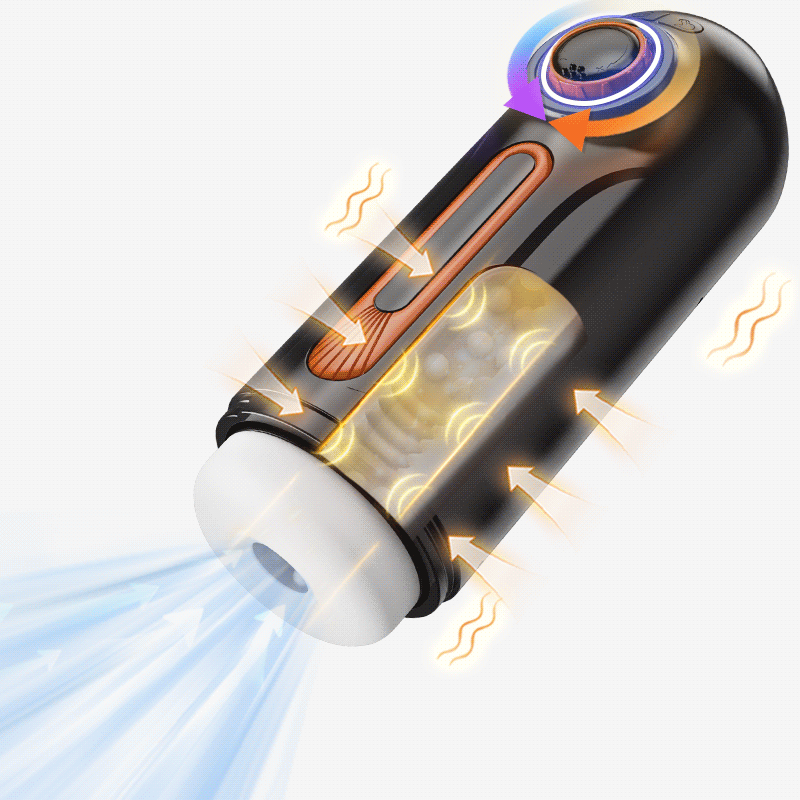 Alien - 5 IN 1 Masturbatore Cup High-Tech Suzione+Telescopico+Riscaldamento