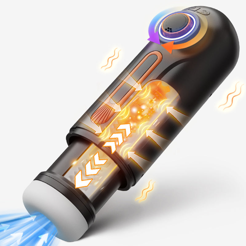 Alien - 5 IN 1 Masturbatore Cup High-Tech Suzione+Telescopico+Riscaldamento
