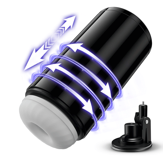 Lightspeed-7 tipi di estensione e 7 tipi di rotazione Supporto a ventosa Interno magnetico Masturbatore maschile 4 in 1