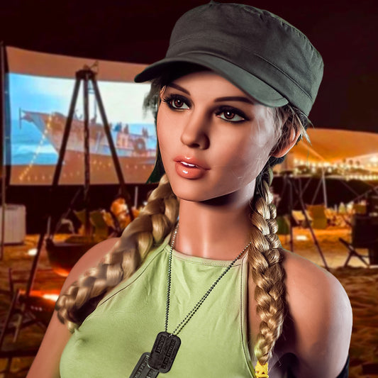 Tanja-166 cm Bambola del sesso da soldato femminile realistica 30 kg