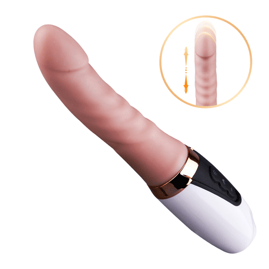 Sex Machine 27cm Dildo Vibratore con Calore per Stimolazione del Punto G e Anale
