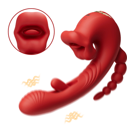 Little Angel - 9 frequenze mordono, vibrano, colpiscono, stimolano il clitoride, la vagina e l'ano contemporaneamente