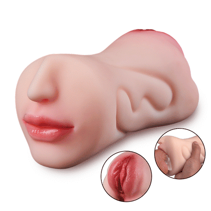 Giocattolo del sesso orale del clitoride con texture 3D Stroker 2 in 1 Pocket Pussy 0,8 kg