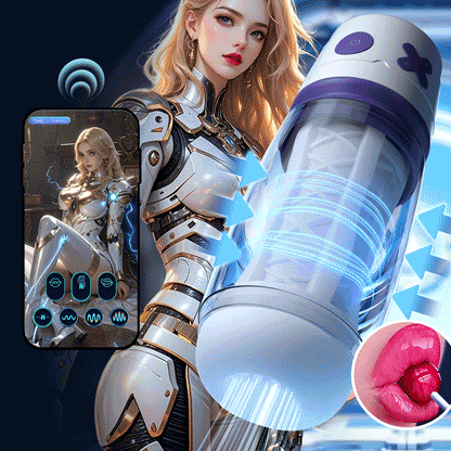 【Lubrificazione gratuita inclusa】NOVA-Mate meccanico 3 Succhiamento 4 Vibrazione APP Controllata Masturbatore maschile