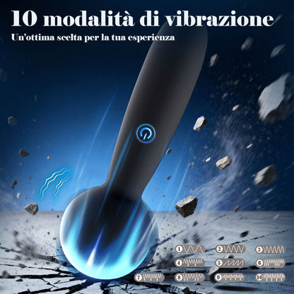 Mini massaggiatore con 10 modalità per il piacere sessuale di donne e coppie