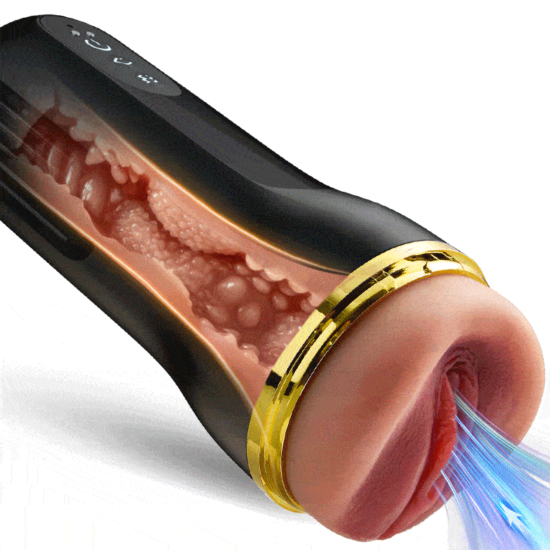 Captain - 5 Succhiare 10 coppe vibranti per la masturbazione maschile con ingresso di vagina simulato