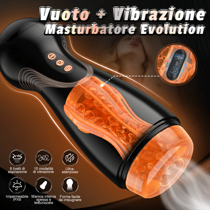 SolaceX - Evolution-8 Succhiare 10 Vibrare One Touch Orgasmo Masturbatore digitale a vuoto