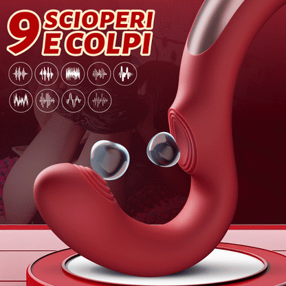 Magic Wand – Percussione e vibrazione a 9 frequenze, vibratore dal design ergonomico