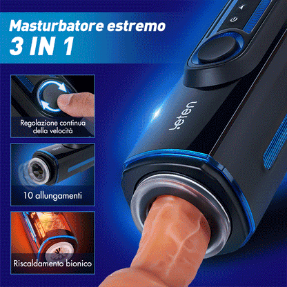 【+Free Lube!!】Leten-X9 IV Masturbatore maschile combinato retrattile e riscaldato e sonoro aggiornato