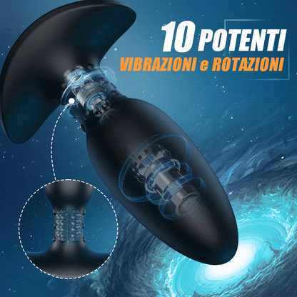 Massaggiatore prostatico Master of Steel Balls con 10 rotazioni e 10 vibrazioni