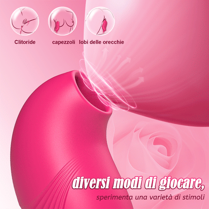 2 IN 1 Ovetto Vibrante 10 Suzioni 10 Vibrazioni
