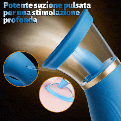 Sierra - Stimolatore Clitoride e Capezzoli con Suzione Intensa e Licking a Lingua