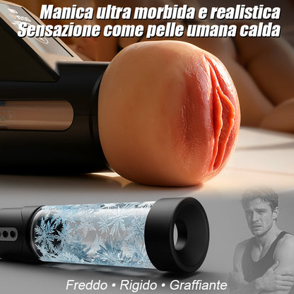 Ravish - Manica Simile a Carne Aspirazione di Lunga Durata Guida Chiara Masturbatore Automatico Maschile