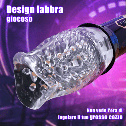 【HOT】TORNADO - 2 IN 1 Masturbatore Oralsex Cup 7 Rotazione 7 Vibrazione Acmejoy