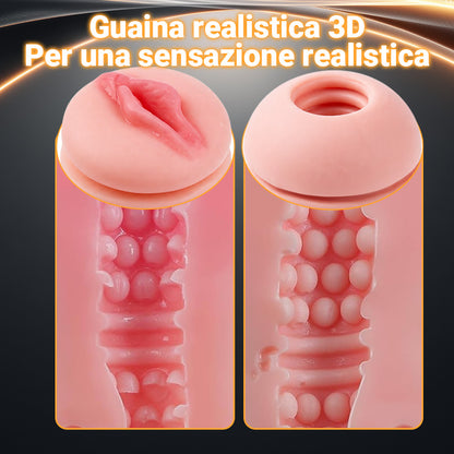 DualStorm - Masturbatore Maschile Automatico a Doppia Entrata con Esperienza Realistica