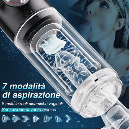 Poseidon-Masturbatore da bagno 3 in 1 7 succhi + 7 girelle Il re della masturbazione in acqua!