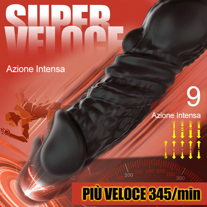 Leonidas - Massaggiatore prostatico 6 in 1 a spinta rapida con telecomando e APP