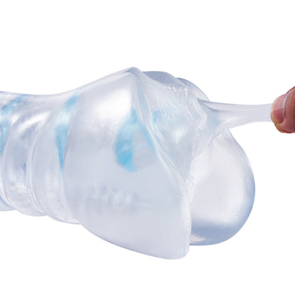 Masturbatore maschile tascabile con accarezzamenti realistici illimitati per un piacere intimo