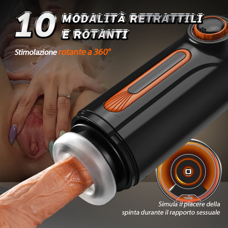 Alien - 5 IN 1 Masturbatore Cup High-Tech Suzione+Telescopico+Riscaldamento