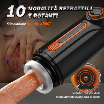 ALIEN 5 IN 1 Masturbatore Cup High-Tech Suzione+Telescopico+Riscaldamento