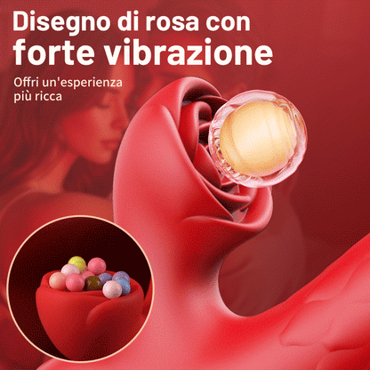 Acmejoy - 7 vibratore G -spot stimolante con clitoride rosa che spinge