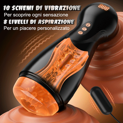 SolaceX - Evolution-8 Succhiare 10 Vibrare One Touch Orgasmo Masturbatore digitale a vuoto