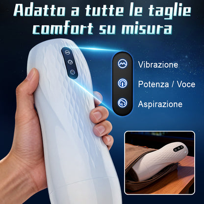 Fantasy - Masturbatore riscaldato con vibrazione a 10 frequenze e aspirazione a 5 frequenze