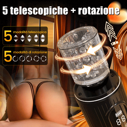 【Spedizione gratuita】Aisia-4 Suction 5 Spinta Rotante 3 in 1 Oral Sex Stroker
