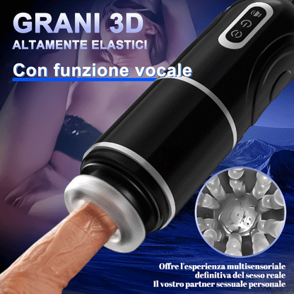 【Spedizione gratuita】Chainsaw - Masturbatore Cup automatico 7 modalità di telesciopica 7 modalità di rotazione