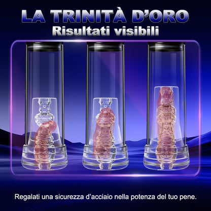 2 IN 1 Sviluppatore & Masturbatore 6 Aspirazione Pompa Pene YINGJUE
