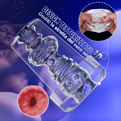 2 IN 1 Sviluppatore & Masturbatore 6 Aspirazione Pompa Pene YINGJUE