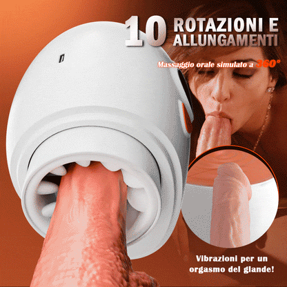 Explorer - Masturbatore elettrico a doppia entrata Innovative Pleasure Massaggio dei testicoli + Orgasmo del glande