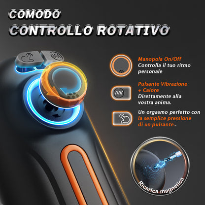 ALIEN 5 IN 1 Masturbatore Cup High-Tech Suzione+Telescopico+Riscaldamento