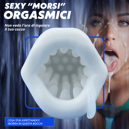 Tornado 3.0 - Masturbatore analogico per sesso orale a doppio motore 7 vibrazioni 5 retrazioni 5 rotazioni