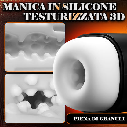 Sophia – 8 Modalità di Vibrazione 8 Modalità di Aspirazione Manicotto Realistico 3D Masturbatore Maschile Automatico