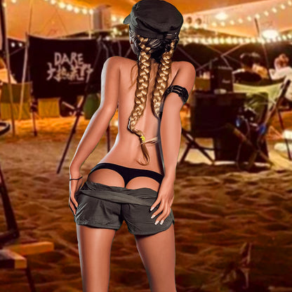 Tanja-166 cm Bambola del sesso da soldato femminile realistica 30 kg