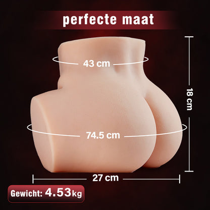 【Spedizione il 1 settembre】Sexy glutei di donna istruttrice di fitness, colore della pelle asiatico, 4,35 kg