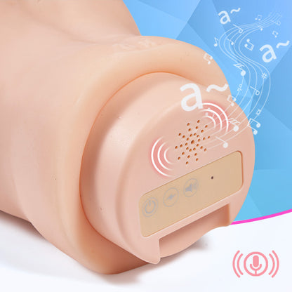 Vibratore realistico con suzione e suono, inseribile fino a 12 cm